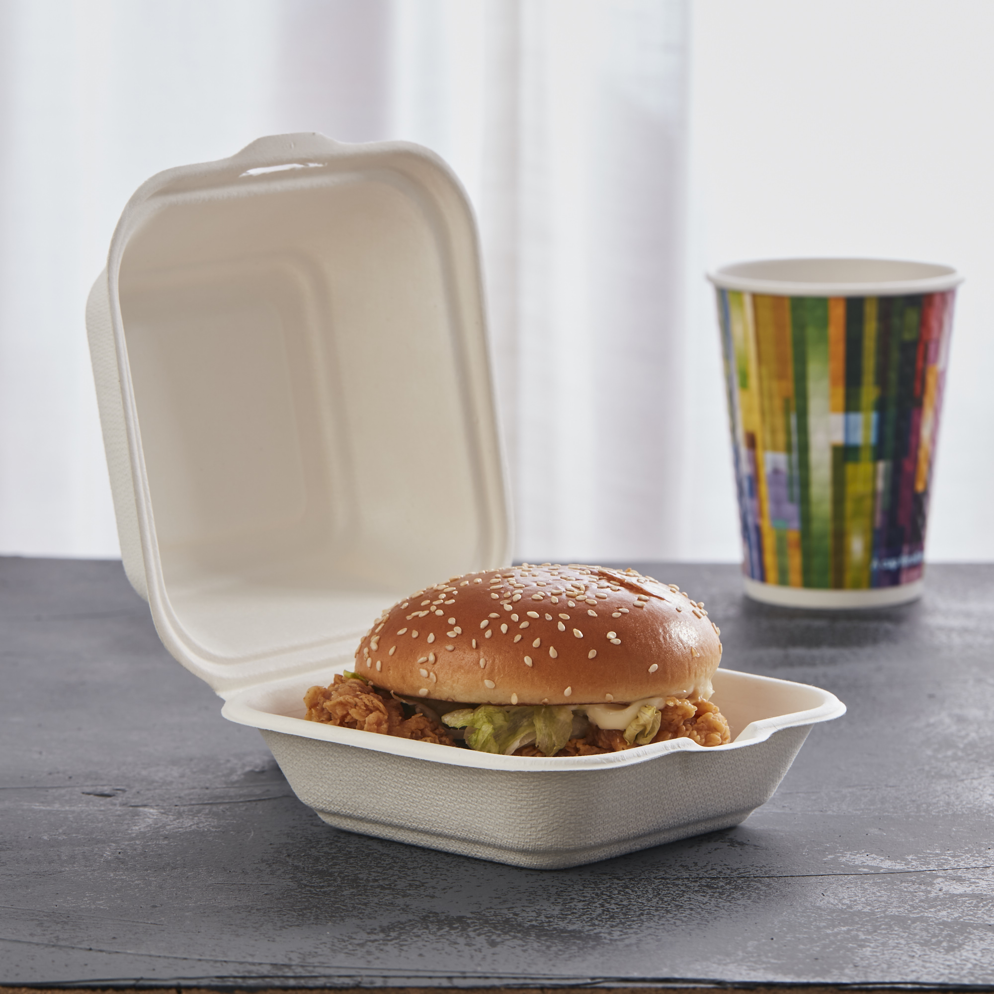Kapaklı Hamburger Kutusu