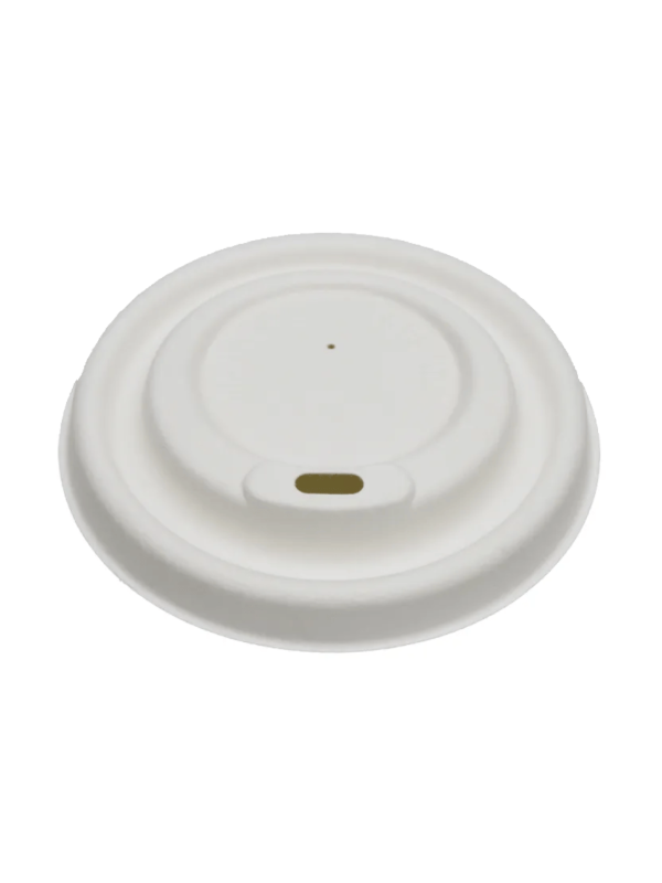 Şeker Kamışından Ekolojik Bardak Kapağı 80mm - 50 Adet