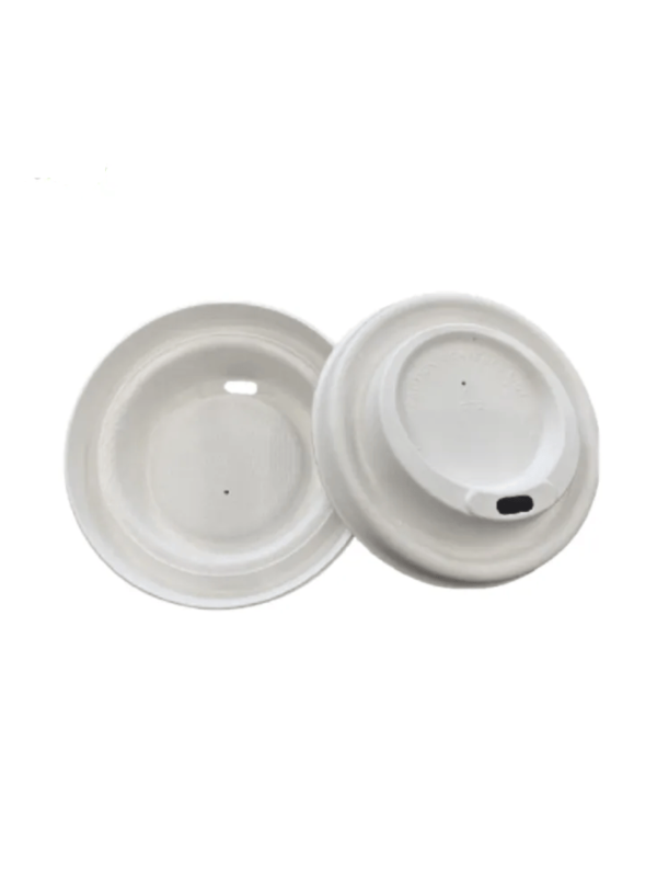 Şeker Kamışından Ekolojik Bardak Kapağı 90mm - 50 Adet